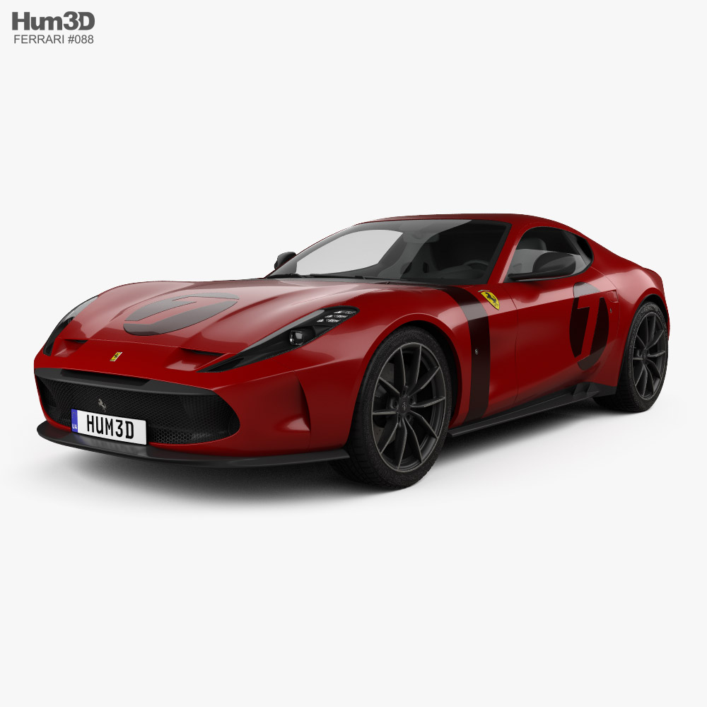 Ferrari Omologata 2020 3D model - Vehicles on Hum3D