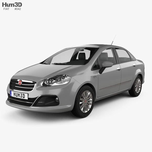 Fiat Linea 2013 3d Model - 