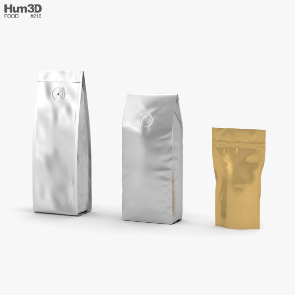 Coffee Bag 3d Model Food On Hum3d