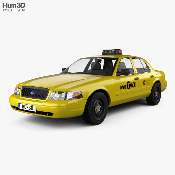 Ford Crown Victoria New York Taxi 2005 3d Model Vehicles On Hum3d
