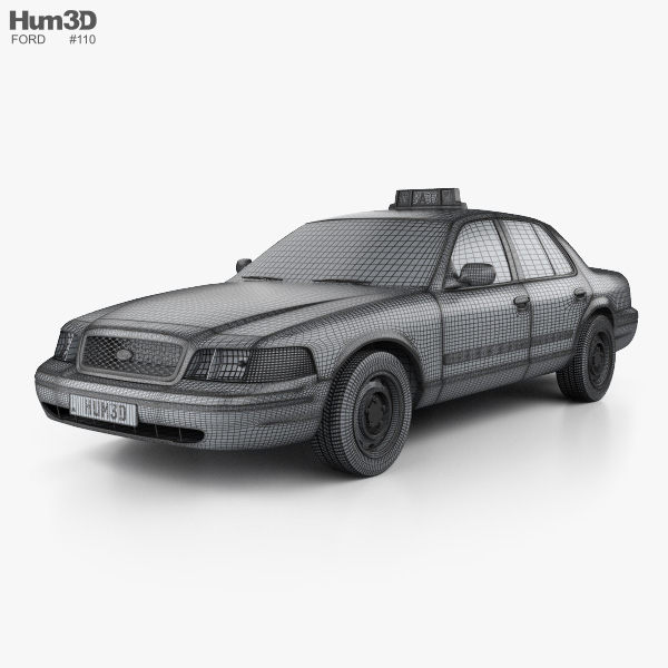Ford Crown Victoria New York Taxi 2005 3d Model Vehicles On Hum3d