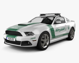 Ford Mustang Roush Stage 3 Police Dubai 2015 3D model