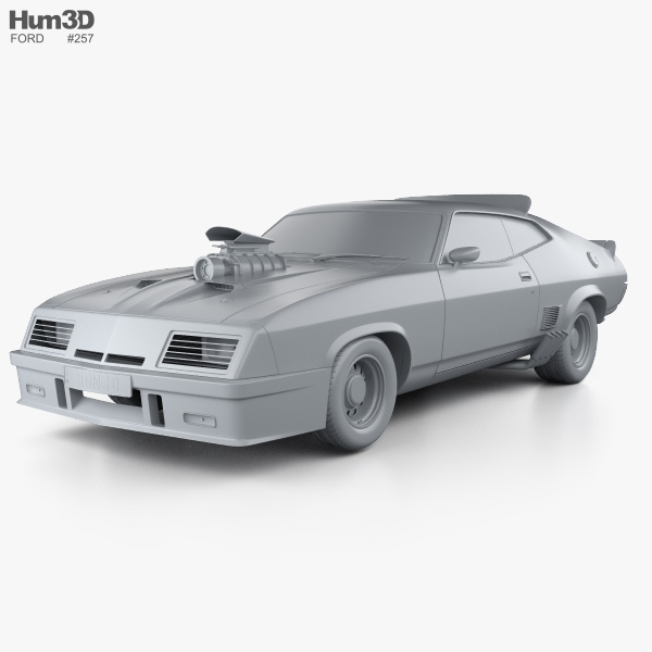 Ford Falcon Gt Coupe Interceptor Mad Max 1979 3d Model Vehicles