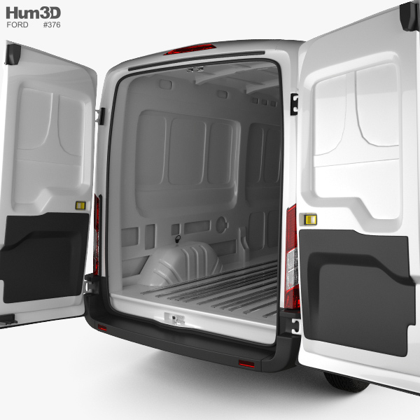 Ford Transit Panel Van L2h2 With Hq Interior 2012 3d Model