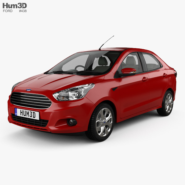 Ford Figo Aspire With Hq Interior 2015 3d Model Vehicles