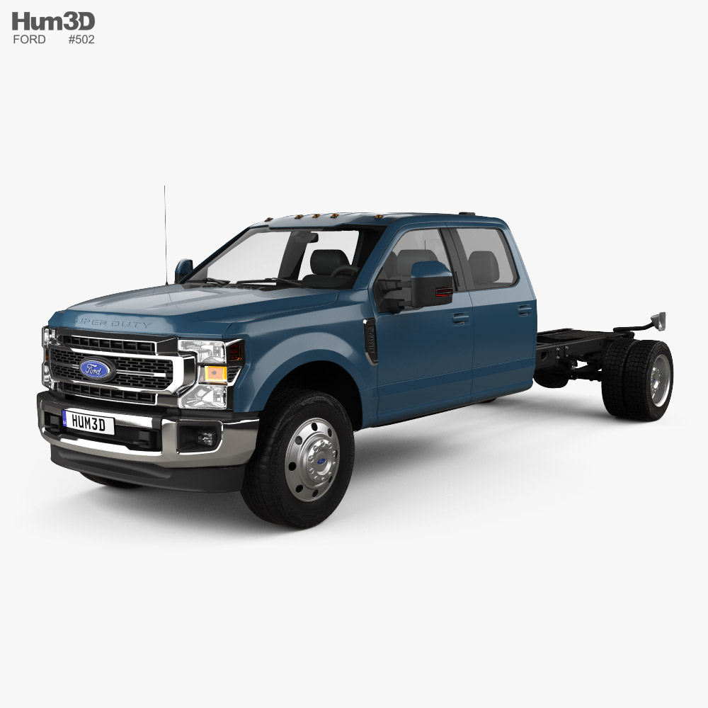 Ford F550 Super Duty Crew Cab Chassis Lariat 2020 3D model Vehicles