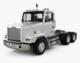 Freightliner FLC112 Tractor Truck 3-axle 1993 3D model