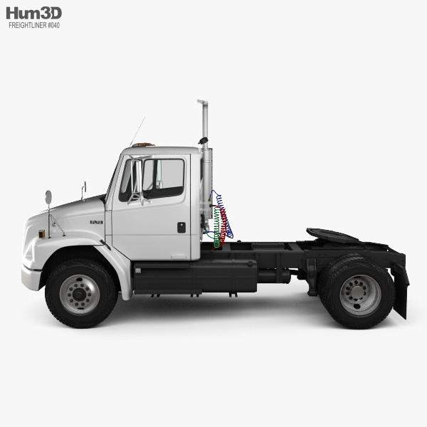 Freightliner Fl70 Tractor Truck 2003 3d Model