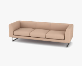 Cappellini Elan Three-Seat sofa 3D model