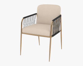 Caracole ReMix Woven Dining chair 3D model
