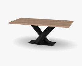 Cattelan Stratos Wood Table 3D model