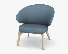 Fritz Hansen Let Lounge chair 3D model