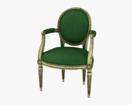 French 18th Century Armchair 3D model