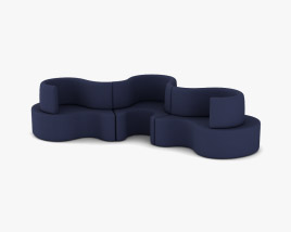 Cloverleaf Sofa 3D model