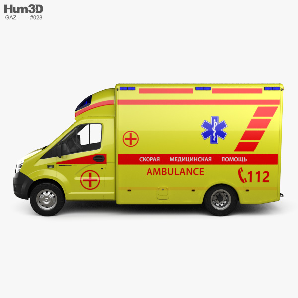 Gaz Gazelle Next Ambulance 2017 3d Model Vehicles On Hum3d