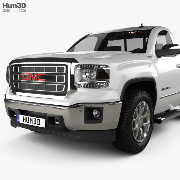 GMC Sierra Single Cab 2013 3D model - Vehicles on Hum3D