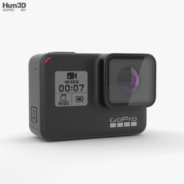 Gopro Hero7 3d Model Electronics On Hum3d