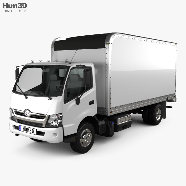 Hino 195 Hybrid Box Truck 2012 3D model - Vehicles on Hum3D