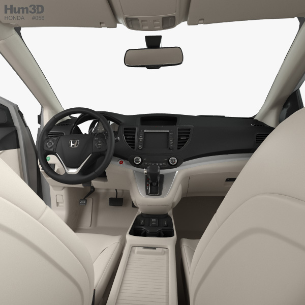 Honda Cr V Us With Hq Interior 2012 3d Model
