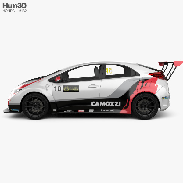 Honda Civic Type R Tcr 2015 3d Model Vehicles On Hum3d