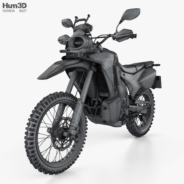 Honda Crf250l Rally 2017 3d Model Vehicles On Hum3d