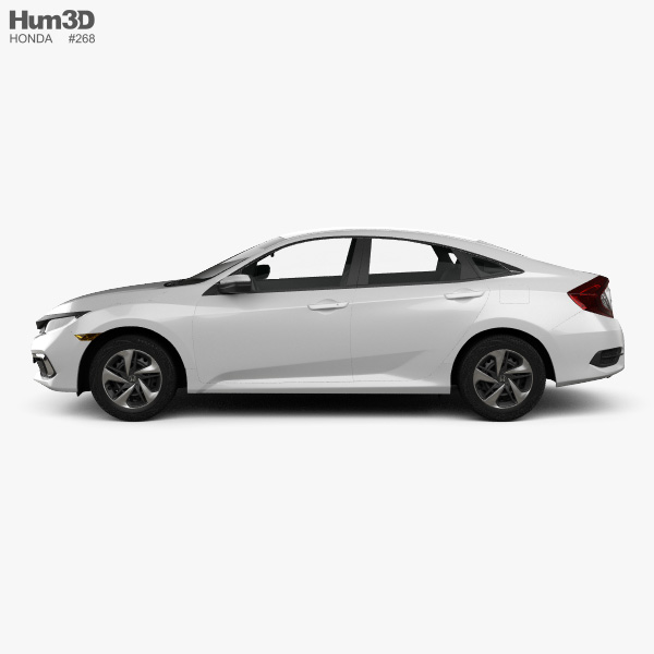Honda Civic Lx Sedan 2019 3d Model Vehicles On Hum3d