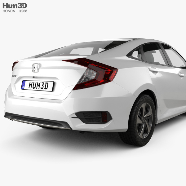 Honda Civic Lx Sedan 2019 3d Model Vehicles On Hum3d