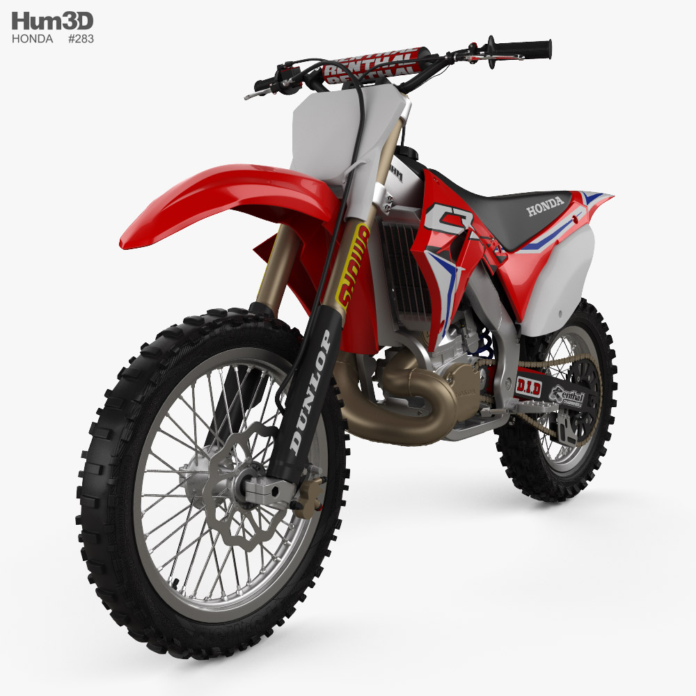 Honda CR250 2002 3D model - Vehicles on Hum3D