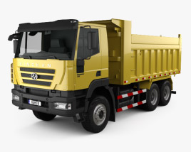 Hongyan Kingkan Powerforce 380 Dump Truck 3-axle 2017 3D model