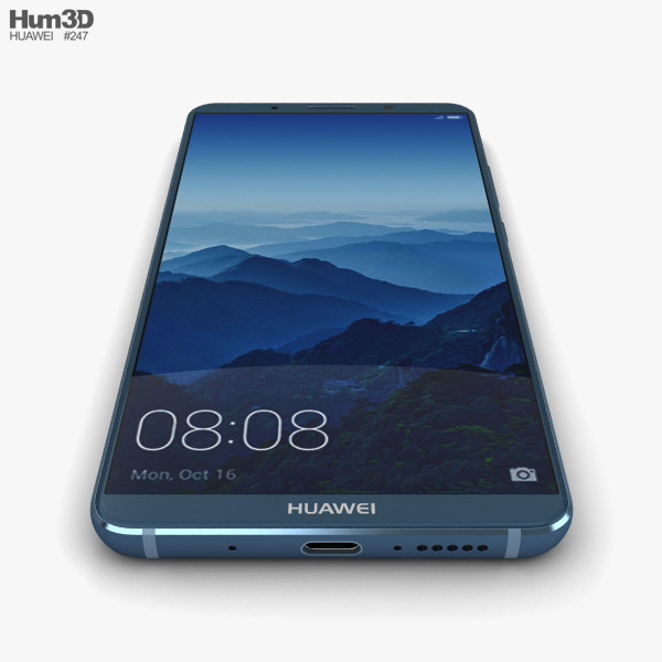 Huawei Mate 10 Pro Midnight Blue 3d Model Electronics On Hum3d