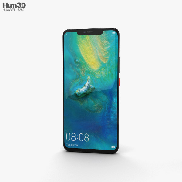 Huawei Mate 20 Pro Black 3d Model Electronics On Hum3d
