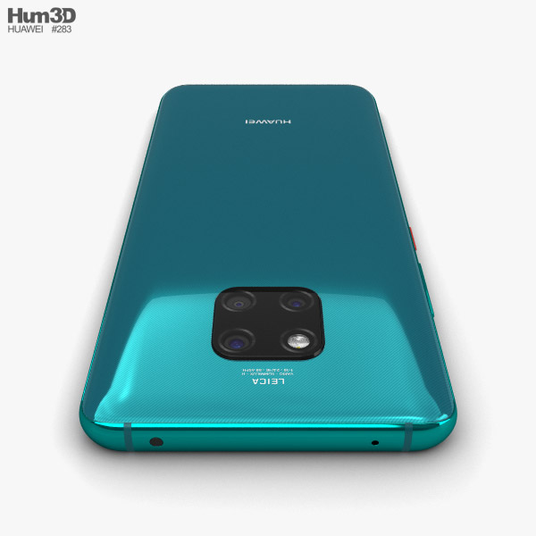 Huawei Mate 20 Pro Emerald Green 3d Model