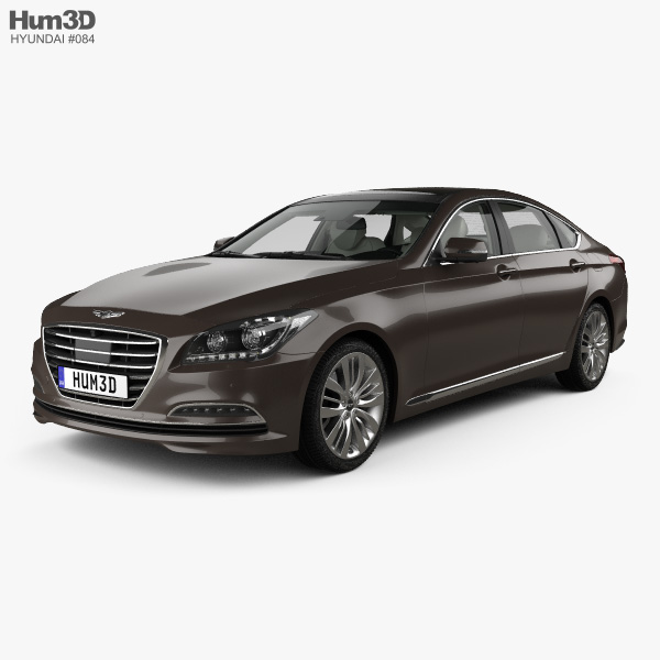 Hyundai Genesis Dh With Hq Interior 2014 3d Model