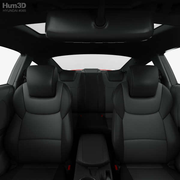Hyundai Genesis Coupe With Hq Interior 2014 3d Model