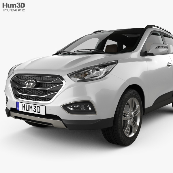 Hyundai Tucson With Hq Interior 2014 3d Model Vehicles On Hum3d