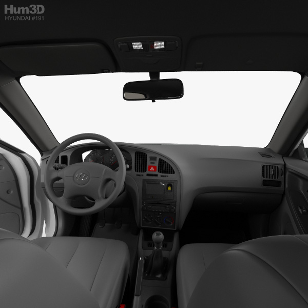 Hyundai Elantra Xd Cn Spec With Hq Interior 2010 3d Model