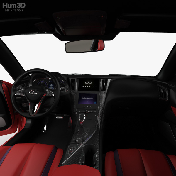 Infiniti Q60 S With Hq Interior 2017 3d Model