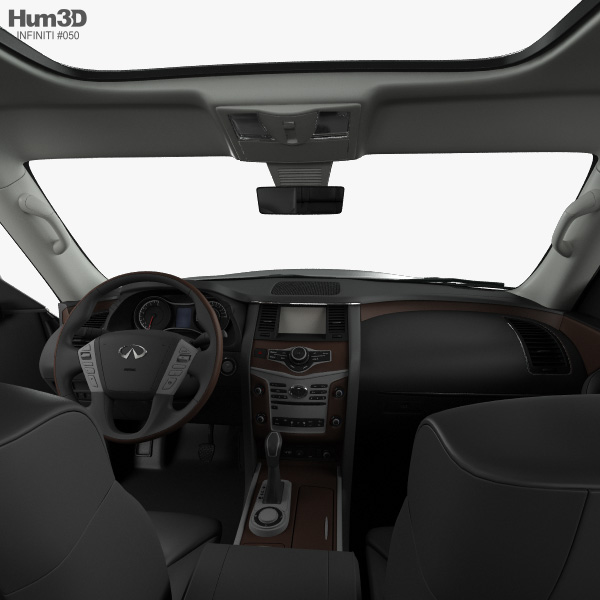Infiniti Qx80 Limited With Hq Interior 2019 3d Model