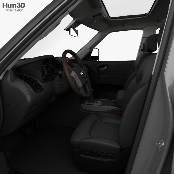Infiniti Qx80 Limited With Hq Interior 2019 3d Model