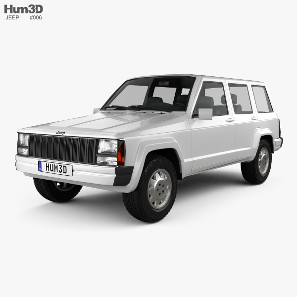 Jeep Cherokee Xj 4 Door 2001 3d Model