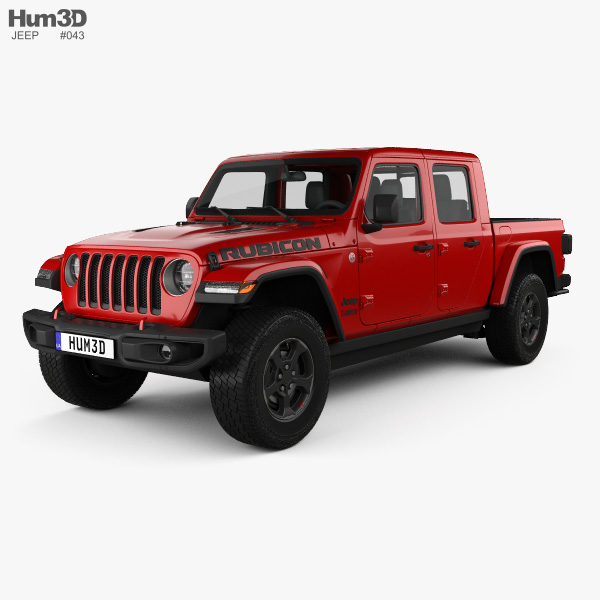 Jeep Gladiator Jt Rubicon 2020 3d Model Vehicles On Hum3d