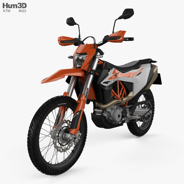 KTM 690 Enduro R 2020 3D model - Vehicles on Hum3D