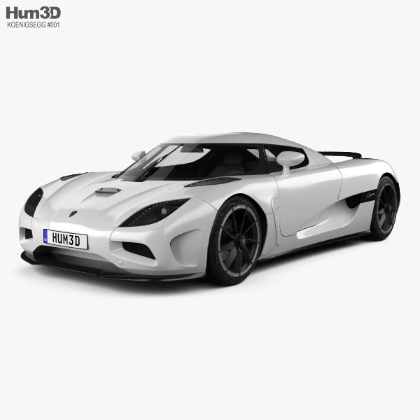 Koenigsegg Agera 2011 3D model - Hum3D