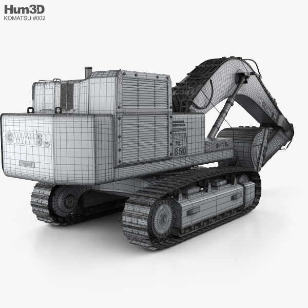 Komatsu Pc850 Excavator 2015 3d Model Vehicles On Hum3d