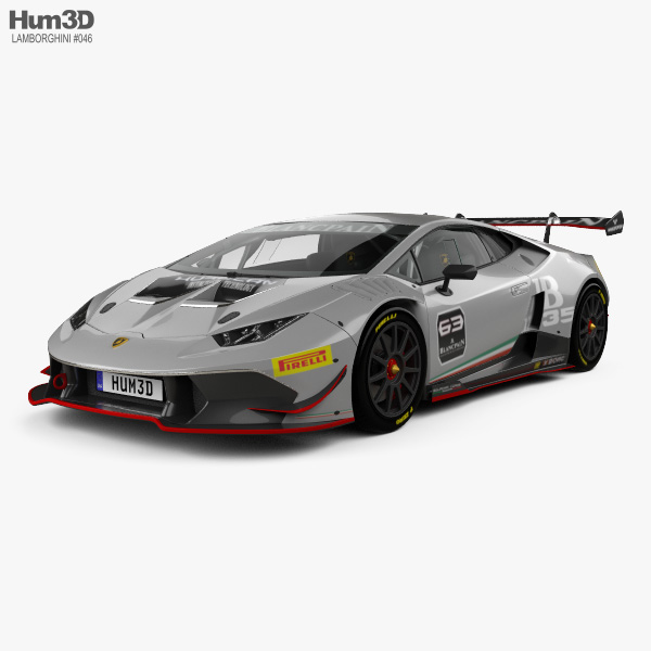 Lamborghini Huracan Super Trofeo With Hq Interior 2014 3d