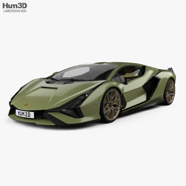 Lamborghini Sian with HQ interior 2020 3D model - Vehicles ...