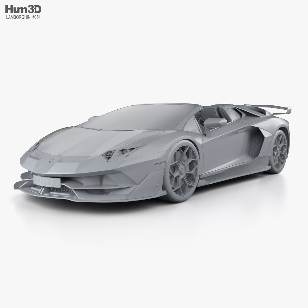 Lamborghini Aventador Roadster Svj 2019 3d Model Vehicles On Hum3d