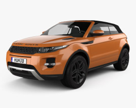 Land Rover Range Rover Evoque convertible 2016 3D model