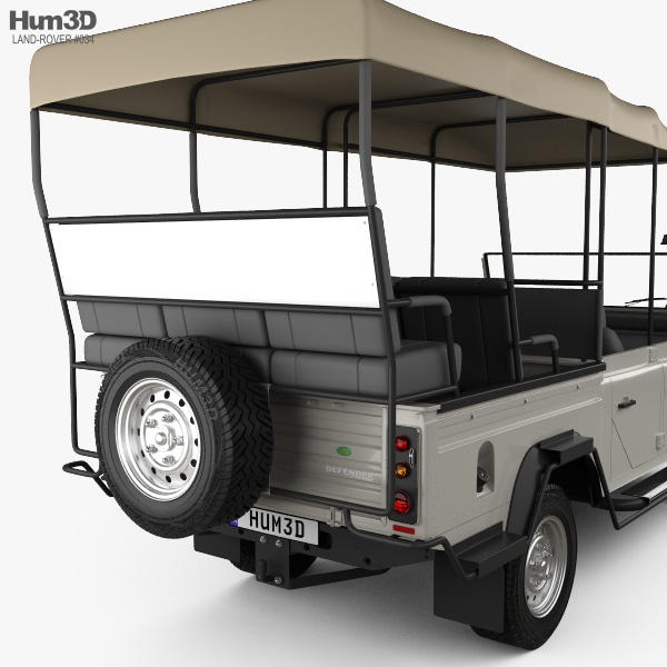 Land Rover Defender Safari Game Viewing 1990 3d Model Vehicles