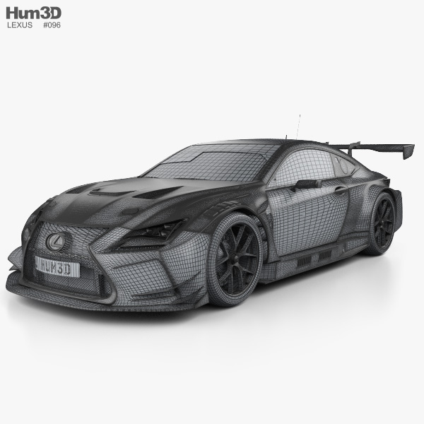 Lexus Rc F Gt3 2017 3d Model Vehicles On Hum3d